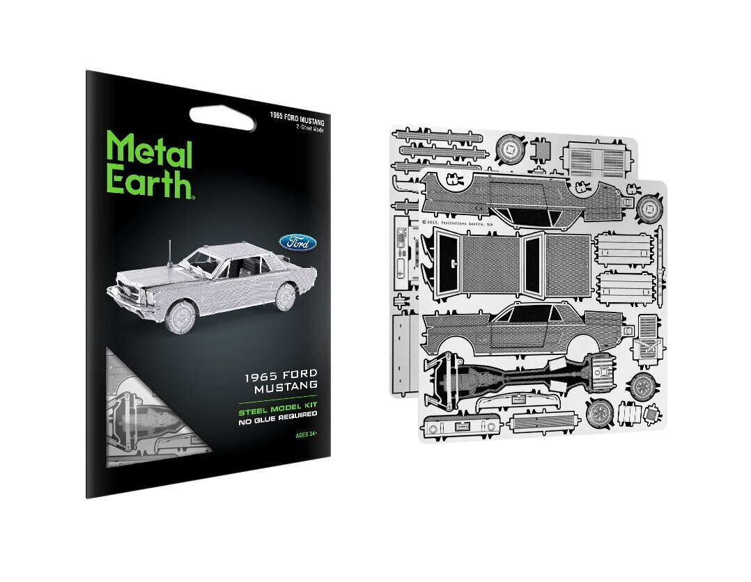 3D pusle Metal Earth Ford 1965 Mustang цена и информация | Klotsid ja konstruktorid | kaup24.ee