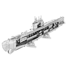 3D pusle Metal Earth German U-boat Type XXI цена и информация | Конструкторы и кубики | kaup24.ee