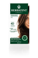 Цвет волос Herbatint, 4D золотисто-каштановый цена и информация | Краска для волос | kaup24.ee
