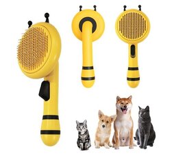 Щетка для расчесывания шерсти BeeBrush для кошек и собак с автоматическим удалением цена и информация | Средства по уходу за животными | kaup24.ee