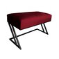 Puff Xenia Decorates, 80x40 cm, must, punane hind ja info | Kott-toolid, tumbad, järid | kaup24.ee