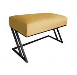Puff Xenia Decorates, 80x40 cm, must, kollane hind ja info | Kott-toolid, tumbad, järid | kaup24.ee