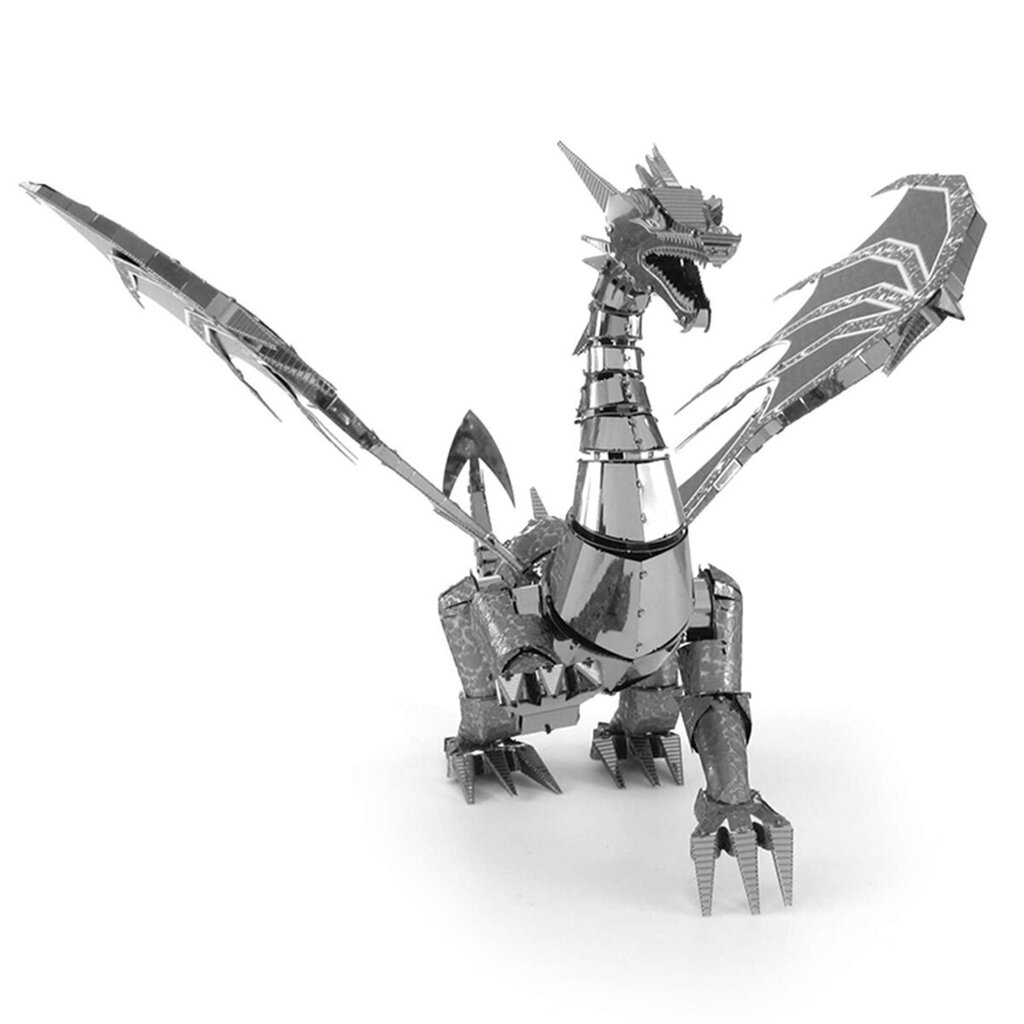 3D pusle Metal Earth Silver Dragon hind ja info | Klotsid ja konstruktorid | kaup24.ee