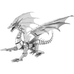3D pusle Metal Earth Silver Dragon hind ja info | Klotsid ja konstruktorid | kaup24.ee