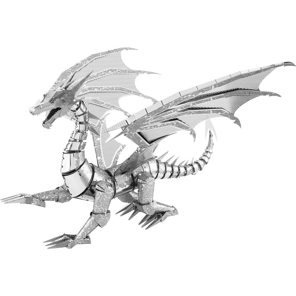 3D pusle Metal Earth Silver Dragon hind ja info | Klotsid ja konstruktorid | kaup24.ee