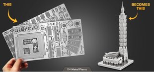 3D pusle Metal Earth Taipei 101 hind ja info | Klotsid ja konstruktorid | kaup24.ee