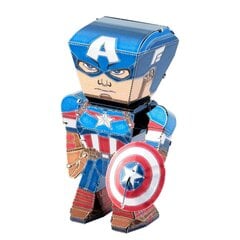 3D pusle Metal Earth Marvel Avengers Captain America hind ja info | Klotsid ja konstruktorid | kaup24.ee