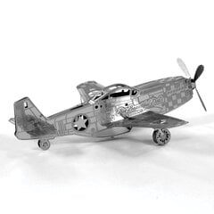 3D pusle Metal Earth Mustang P-51 цена и информация | Конструкторы и кубики | kaup24.ee