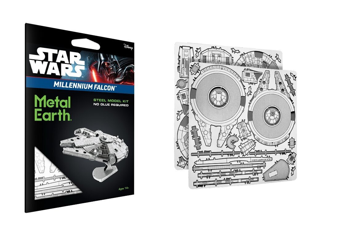 3D pusle Metal Earth Star Wars Millennium Falcon hind ja info | Klotsid ja konstruktorid | kaup24.ee