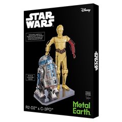 3D pusle Metal Earth Star Wars R2-D2 & C-3PO цена и информация | Конструкторы и кубики | kaup24.ee