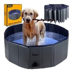 Складной бассейн/загон для собак, 100x30 цена и информация | Средства по уходу за животными | kaup24.ee