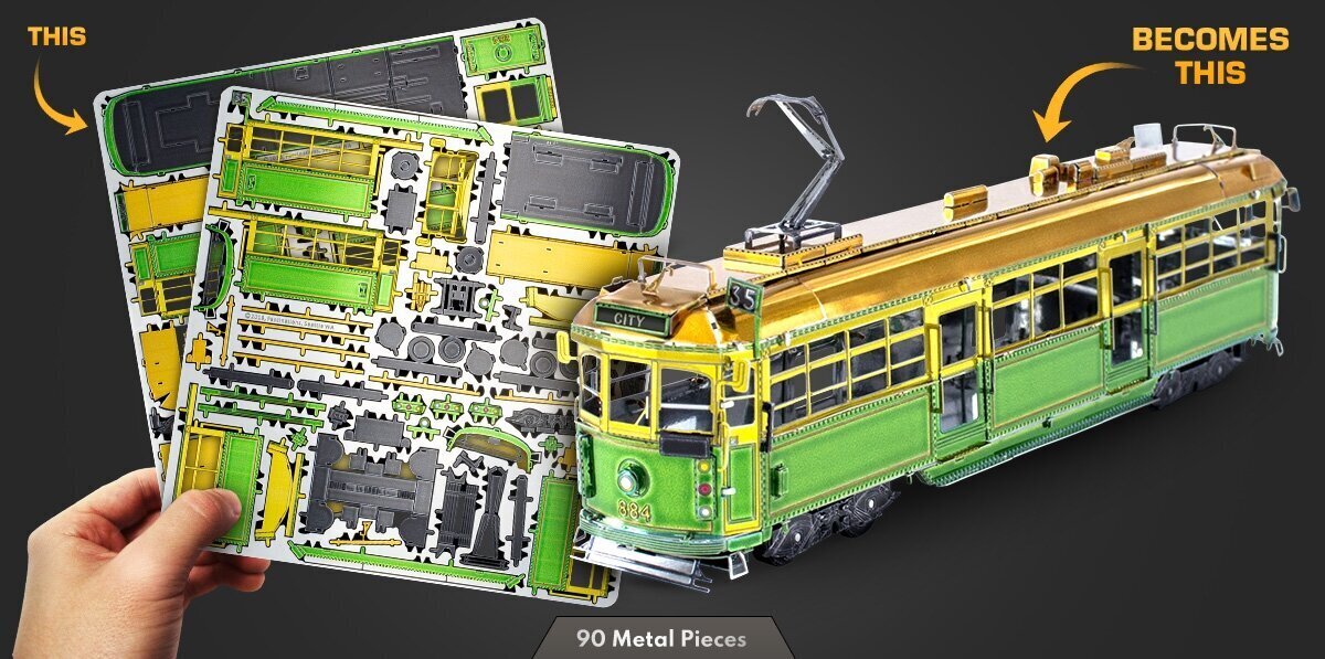 3D pusle Metal Earth Melbourne W-class Tram hind ja info | Klotsid ja konstruktorid | kaup24.ee