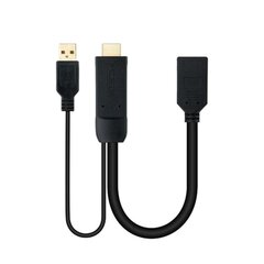 Nanocable DisplayPort/HDMI 0.2 m hind ja info | Kaablid ja juhtmed | kaup24.ee