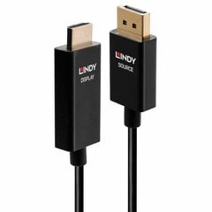 Lindy DisplayPort/HDMI, 3 m hind ja info | Kaablid ja juhtmed | kaup24.ee