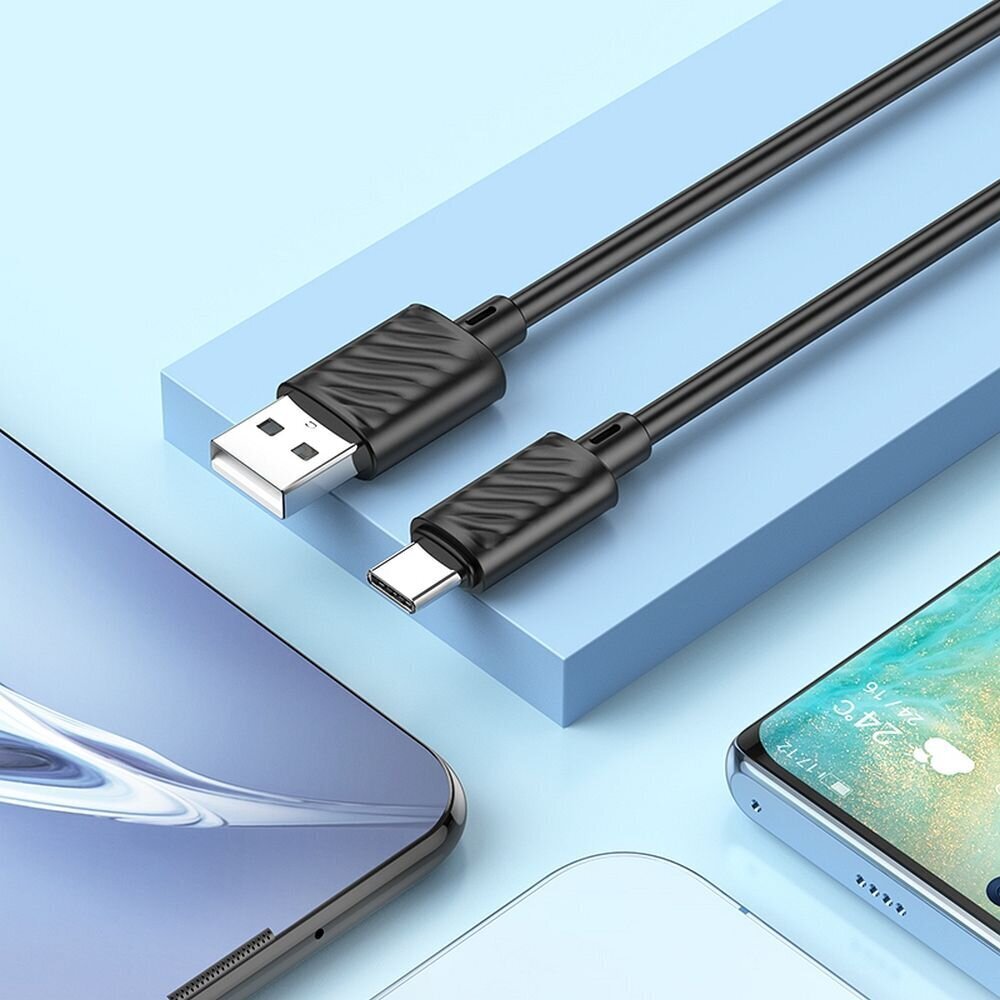 Hoco USB/Type-C, 1 m цена и информация | Kaablid ja juhtmed | kaup24.ee