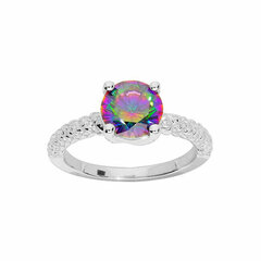 Brilio Silver Очаровательное серебряное кольцо с топазом Mystic Stone SR03520A цена и информация | Кольца | kaup24.ee