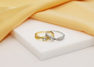 Brilio Silver Очаровательное позолоченное обручальное кольцо RI049Y цена и информация | Кольцо | kaup24.ee
