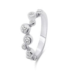 Brilio Silver Очаровательное серебряное кольцо с цирконами RI060W цена и информация | Кольцо | kaup24.ee