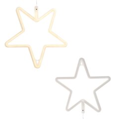 LED öölamp Star, valge hind ja info | Peokaunistused | kaup24.ee