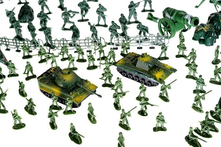 Sõjaväebaasi figuuride komplekt, 300 tk цена и информация | Poiste mänguasjad | kaup24.ee