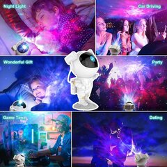 Star galaxy проектор космонавт 360° с дистанционным управлением - ночник цена и информация | Гудки для вечеринки Clown Face (4шт.) | kaup24.ee
