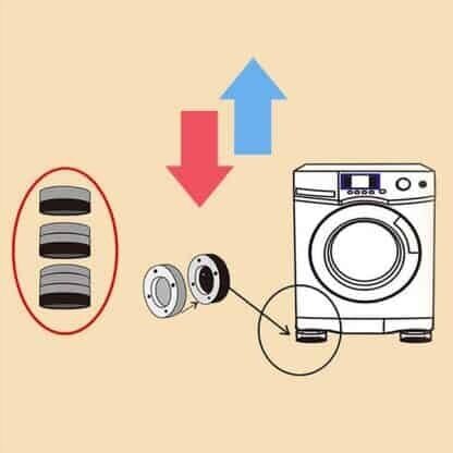 Vibratsioonivastased padjad pesumasinale, 4 tk цена и информация | Kodumasinate lisatarvikud | kaup24.ee