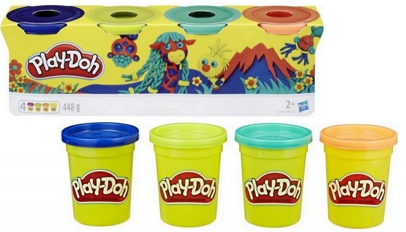 Play-doh plastiliinid, 4tk цена и информация | Arendavad mänguasjad | kaup24.ee