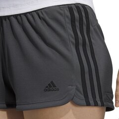 Adidas naiste lühikesed püksid Pacer 3 Stripe Knit Short W GC7832, hall hind ja info | Naiste spordiriided | kaup24.ee