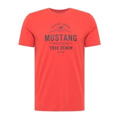 T-särk meestele Mustang Aron C Print M 1012119 7121, punane hind ja info | Meeste T-särgid | kaup24.ee