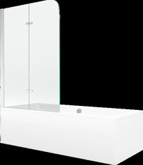 Vonia Mexen Cube su apdaila ir stiklo sienele, 180x80 cm + 100 cm, white+II/chrome цена и информация | Ванны | kaup24.ee