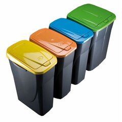 Мусорное ведро для сортировки Mondex Ecobin Синий С крышкой 25 L цена и информация | Мусорные баки | kaup24.ee