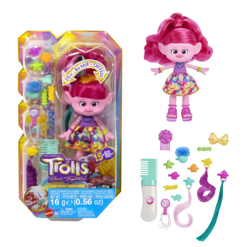 Troll Popytė juuksekaunistuse komplekt HNF25 цена и информация | Tüdrukute mänguasjad | kaup24.ee