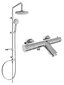 Termostaatsegistiga vanni-dušisüsteem Mexen Carl Kai, Chrome hind ja info | Komplektid ja dušipaneelid | kaup24.ee