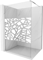 Walk-in dušo sienelė Mexen Kioto, White/White pattern, 100 x 200 cm цена и информация | Душевые двери и стены | kaup24.ee