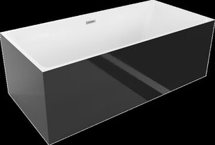 Vonia Mexen Nita, 170 x 80 cm, White/Black+Chrome цена и информация | Ванны | kaup24.ee