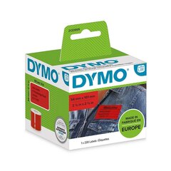 DYMO Labels 54 x 101mm   ( 2133399) - Red - цена и информация | Смягчает воду и защищает Вашу посудомоечную машину от извести. | kaup24.ee