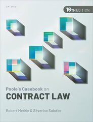 Poole's Casebook on Contract Law 16th Revised edition hind ja info | Majandusalased raamatud | kaup24.ee