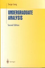 Undergraduate Analysis 2nd ed. 1997. Corr. 4th printing 2005 цена и информация | Книги по экономике | kaup24.ee