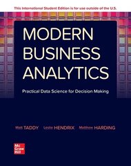 Modern Business Analytics ISE цена и информация | Книги по экономике | kaup24.ee