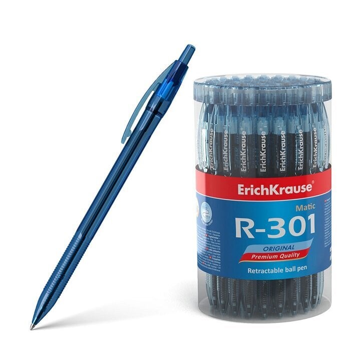 Pastapliiats lülitiga R-301 Original Matic ErichKrause, 0.7mm, sinine цена и информация | Kirjutusvahendid | kaup24.ee