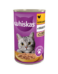 Whiskas Adult kanaga täiskasvanud kassidele, 24x400 g hind ja info | Konservid kassidele | kaup24.ee