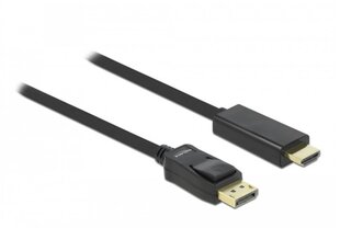 Delock Кабель Displayport M -> HDMI M 5м Золотой цена и информация | Кабели и провода | kaup24.ee