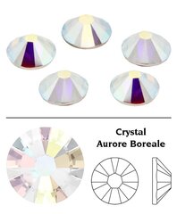 Swarovski, SS12, Crystal 001, Aurore Boreale, 2058, liimitav цена и информация | Декоративные наклейки | kaup24.ee