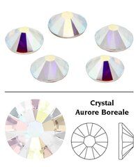 Swarovski, SS16, Crystal 001, Aurore Boreale, 2058, liimitav hind ja info | Aplikatsioonid, dekoratsioonid, kleebised | kaup24.ee