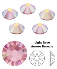 Swarovski Light Rose, SS20, Aurore Boreal, 2028, liimitav hind ja info | Aplikatsioonid, dekoratsioonid, kleebised | kaup24.ee