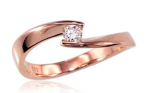 Золотое кольцо с бриллиантами "Комета VI" из красного золота 585 пробы DS00G035 цена и информация | Кольцо | kaup24.ee
