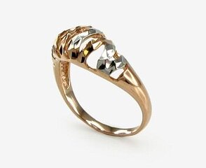Punasest kullast sõrmus Diamond Sky "Aveyron IV", proov 585 DS00G870 hind ja info | Sõrmused | kaup24.ee