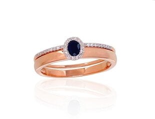 Золотое кольцо с бриллиантами "Je t'aime VI" из красного золота 585 пробы DS01G272 цена и информация | Кольцо | kaup24.ee