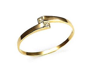 Золотое кольцо "Рубикон II" из желтого золота 585 пробы DS01G286 цена и информация | Кольцо | kaup24.ee