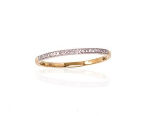 Золотое кольцо с бриллиантами "Вавилон" из желтого золота 585 пробы DS01G297 цена и информация | Кольцо | kaup24.ee